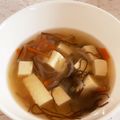 bibichann's cooksnap of when they made もずくのみそ汁@倉敷市学校給食.