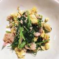 けぼころ's cooksnap of when they made 人参葉とツナの卵炒め.