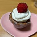 りこさな♡'s cooksnap of when they made カップで♪チョコシフォン❤️クリーム入り.