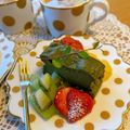 あっ君ママ♪'s cooksnap of when they made バター不使用！濃厚抹茶豆腐ガトーショコラ.