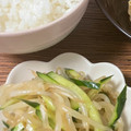 ♡ゆずぽんず♡'s cooksnap of when they made もやしときゅうりのナムル.