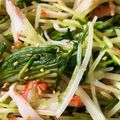 chacokon☆'s cooksnap of when they made 簡単☆水菜とカニカマのナムル風サラダ.