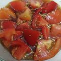 ニコニコらんみこ's cooksnap of when they made トマトがぺろり！ポン酢サラダ.