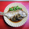 ルチアーノ★★★'s cooksnap of when they made 尾頭付き 鯛の煮付け.