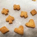 大雑把リアン's cooksnap of when they made 犬用 米粉ほうれん草クッキー.
