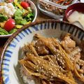 mugi_mame＊'s cooksnap of when they made 卵のせ☆甘辛鶏ごぼう丼.