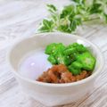 Satoco❋'s cooksnap of when they made オクラ納豆＆温泉卵添え。.