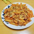 ルパンのかあさん☆彡's cooksnap of when they made じゃがと豚肉のケチャップ醤油炒め.