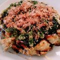 よしひさくん's cooksnap of when they made 豆腐とおからパウダーのお好み焼き風.