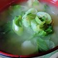 あゆたっくん's cooksnap of when they made レタスの外葉は味噌汁の具.