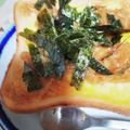 コボたん0928's cooksnap of when they made “なめ茸味付け海苔オープントースト”.