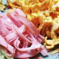mari・y's cooksnap of when they made * レンジで簡単 ❤薄焼き卵de錦糸卵♪.