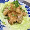 〜みみ〜's cooksnap of when they made 旨い！＊柔らか豚唐揚げのニンニク甘辛煮＊.