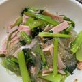 Halü★mama's cooksnap of when they made 小松菜・ハム・春雨のかんたん酢和え.