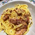mahotere's cooksnap of when they made 本格カルボナーラ.
