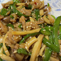 桃色うさこ's cooksnap of when they made ピーマンとエリンギと豚肉のオイスター炒め.