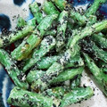 ♪ミチル♪'s cooksnap of when they made 簡単♡さやいんげんの黒胡麻マヨぽん和え.