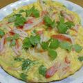 55才のおじさん's cooksnap of when they made 風味楽しむ♪三つ葉とかにかまの和オムレツ.