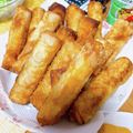 eyeloveyou's cooksnap of when they made ちくわチーズの春巻き＊.