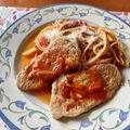 ブランディ's cooksnap of when they made 豚肉とトマト缶の疲労回復パスタ♬.