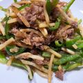 TeaChan214's cooksnap of when they made 本格的に作るチンジャオロースー.