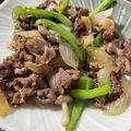 りいまあ's cooksnap of when they made 牛肉としめじとピーマンのオイスター炒め.