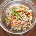 ひさぺー's cooksnap of when they made 釜揚げ桜えび・しらす・枝豆・生姜のご飯.