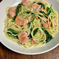 ☆さぶ☆☆'s cooksnap of when they made 簡単！ほうれん草と鮭のクリームパスタ.