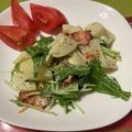 こっぷぽ～ん's cooksnap of when they made 長いもと水菜とベーコンのサラダ♪.