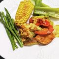 hanaumimin's cooksnap of when they made ＊鮭と春キャベツのオーロラソース炒め＊.
