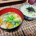料理男子部🍻's cooksnap of when they made 簡単#豆腐となめこと春菊のお味噌汁.
