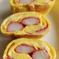 きつねどんべい's cooksnap of when they made カニカマの玉子焼き.