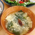 りえっくす♡'s cooksnap of when they made 椎茸とほうれん草と卵のお味噌汁.