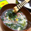 みゃみゃごと's cooksnap of when they made ほうれん草とカニカマの中華スープ.