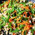 みさママ☆彡's cooksnap of when they made ピーマンと人参の鶏ひき肉炒め.