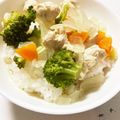 ゆかっち07's cooksnap of when they made ササミとたっぷり野菜のスープご飯.