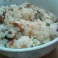 しましま好き's cooksnap of when they made ﾜﾝﾎﾞｳﾙでｻﾝﾏ缶のまぜｺﾞﾊﾝ.