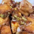 せなちょこ's cooksnap of when they made 厚揚げ(絹揚げ)のピリ辛ネギまみれ。.