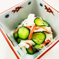 あっこ姉's cooksnap of when they made 長芋ときゅうりとかにかまの酢の物.