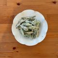 hadukisann's cooksnap of when they made レンジで☆めんつゆマヨでオクラの胡麻和え.