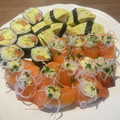Yokchina's cooksnap of when they made サーモンの押し寿司☆回転寿司風.