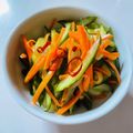 azbjbn's cooksnap of when they made 胡瓜と人参のぬか漬けでラーパーツァイ.