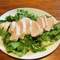 さすらい's cooksnap of when they made 蒸し鶏とレタスのサラダ.