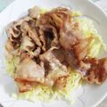 やしゅう's cooksnap of when they made 豚肉の辛子マヨ和え。.