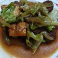 ぷりまめ's cooksnap of when they made 牛コマ肉と厚揚げキャベツの簡単炒め.