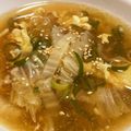 お塩と砂糖's cooksnap of when they made 5分で作る！ねぎのふわふわ中華卵スープ.