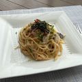 ha☆ya's cooksnap of when they made 別茹で生クリ不要！たらこクリームパスタ♡.