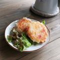 tomome's cooksnap of when they made 豆腐とはんぺんのふわふわ焼き.