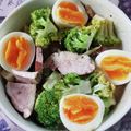 bakayuka's cooksnap of when they made ブロッコリーと合鴨パストラミデリ風サラダ.
