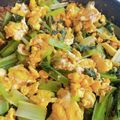 ゆきのおもち's cooksnap of when they made ☆栄養満点☆小松菜とひき肉の卵炒め.